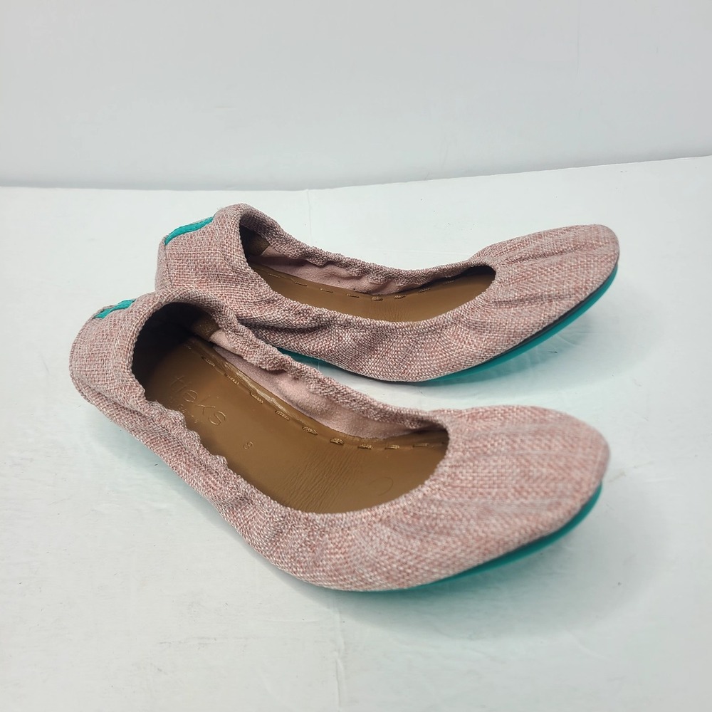 Tieks by Gavrieli Palm Springs Pink Textile Ballet Flats Size 8 Womens